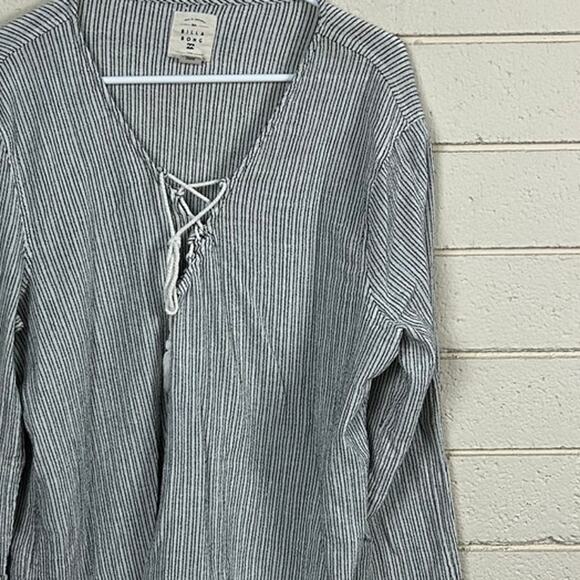 Billabong Black Striped Cover Up size XL - Picture 5 of 8